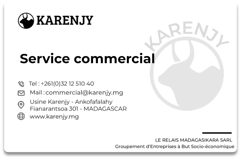 Service commercial - Karenjy